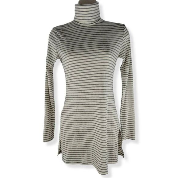 Ultra Flirt Ribbed Striped Dress Small Jrs. - Picture 1 of 4